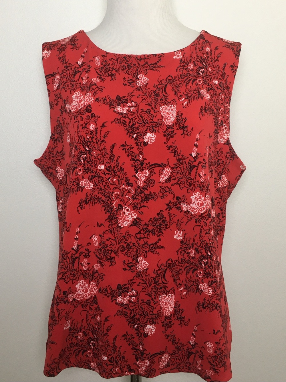 George | Red Floral Sleeveless Tank Top